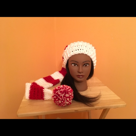 Hand crocheted long stocking hat - Picture 4 of 4